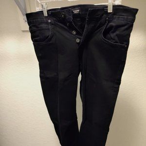 Hudson Byron Five Pocket Straight Black Jeans